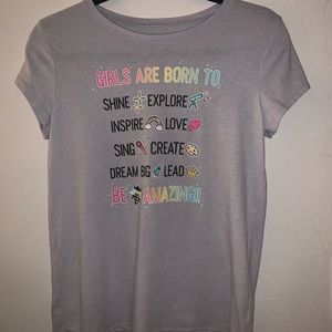 Children’s Place Girls Gray T-shirt